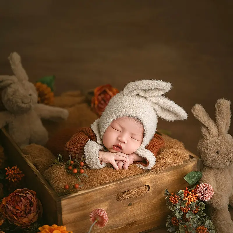 Vintage Bunny Theme Set - Newborn Photography Props - Image 3